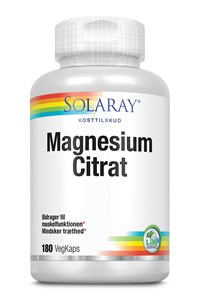Solaray Magnesium Citrat, 180 kps.